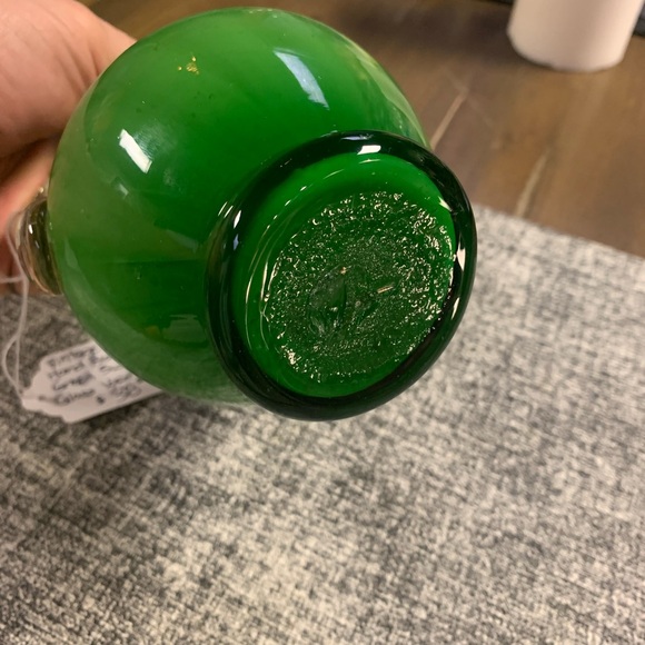 Empoli Vintage Green Handbag-blown Picture/Vase - Picture 7 of 7